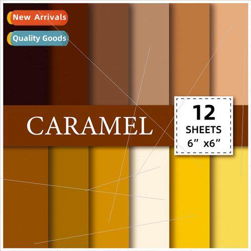 12pcs/pack black and yellow solid color background cardstock