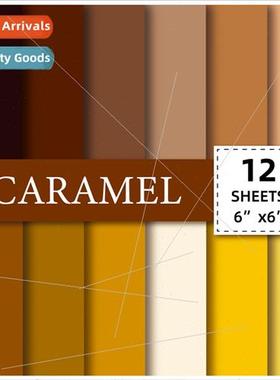 12pcs/pack black and yellow solid color background cardstock