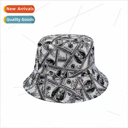 Creative dollar graffiti fisherman hat female new foldable d