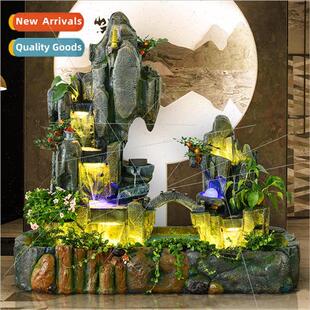 fountain feng tank rockery livin fish water wheel Large shui