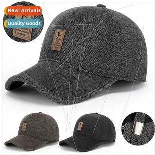 middle aged elderly Autumn baseball winter warm cap and