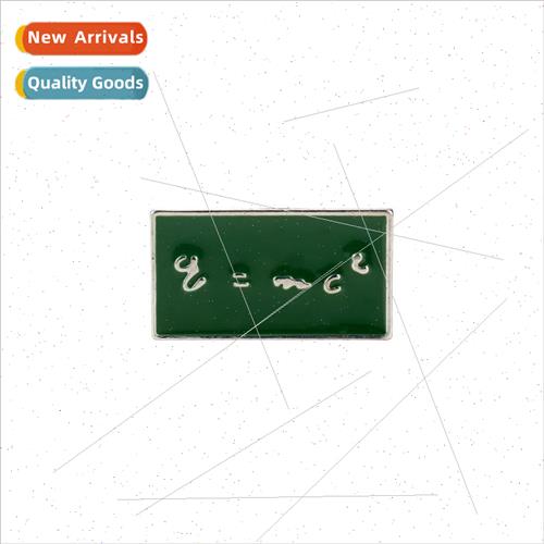 New Einsteins death equation E=mc`2 brooch oil drop creative