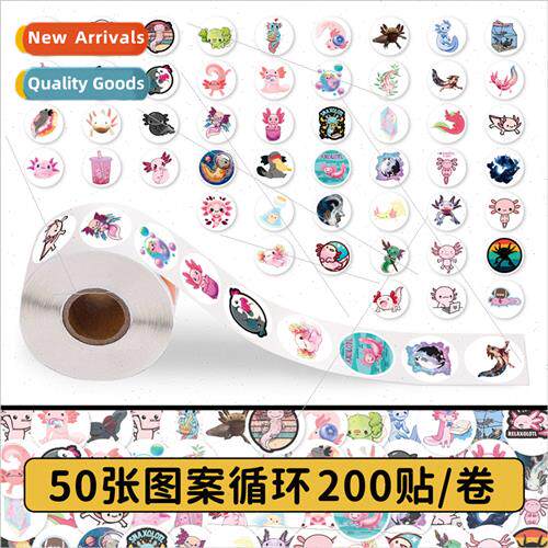 200 Stickers Mexican blunt mouth salamander roll roll sticke