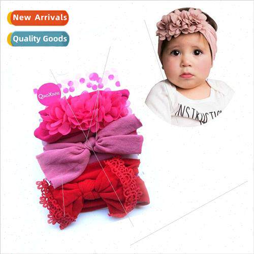 2020 new baby three-piece hair bands new popular flower set