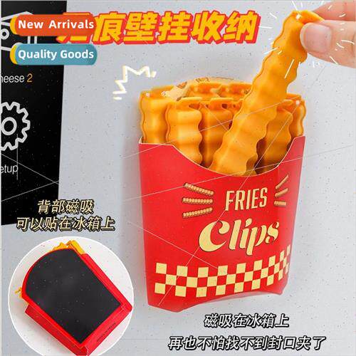 mulation french fries sealing clip cartoon magnetic refriger