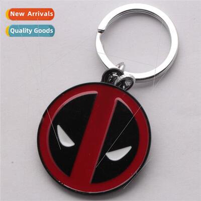 Anime  Deadpool logo alloy keychain charm ornaments