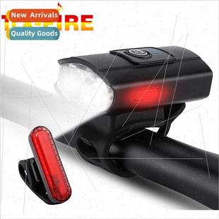 lights USB bike high cycling car night Dual rechargeable