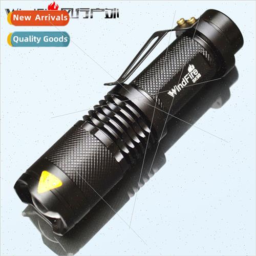 sk98 T6 strong light flashlight mini zoom wide angle recharg