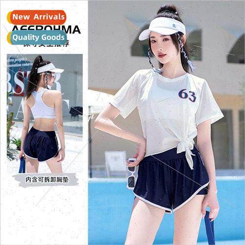 New  of sports swimsuit split three-piece swimsuit bikini co