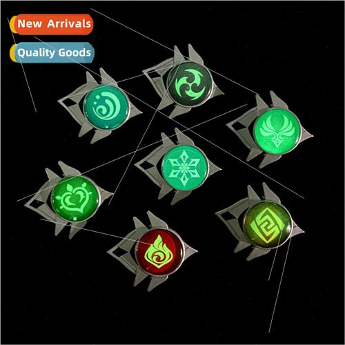 al God Gods Eye minous Brooch Game Peripheral Cos Inazuma Mo