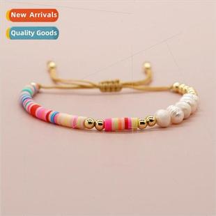 bracelet rainbow color New ceramic beach soft natu vacation