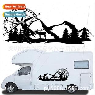 road deer compass stickers vehicle off car business 251