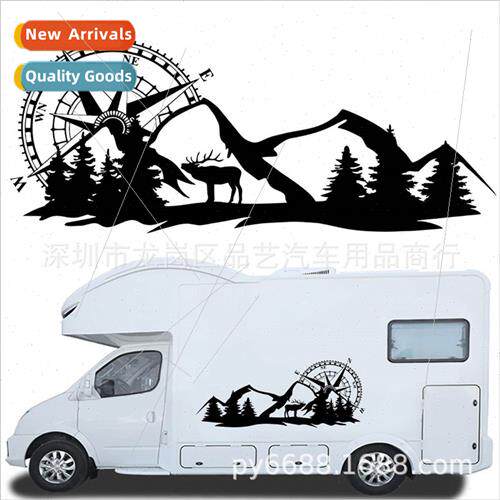 X-251 RV business car off-road vehicle stickers compass deer