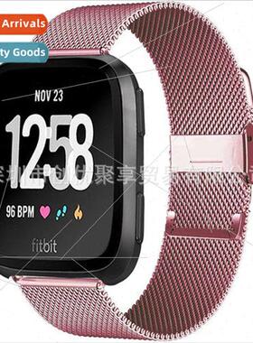 适用 Fitbit Versa2 Lite Carabiner Milanese Strap Stainless S