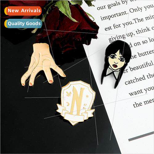 Wednesday Wednesday Adams character pin I AM SMILING movie a