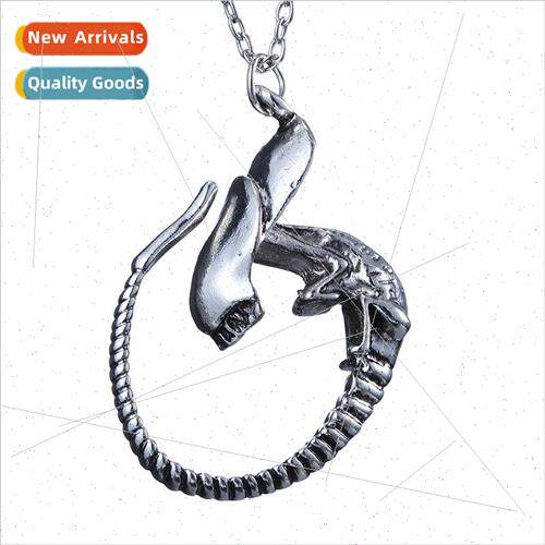 Alien vs. Iron Warrior Necklace Alien Pendant Necklace