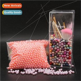 ABS colorful beads 10mm diy loose porous pearl imitation