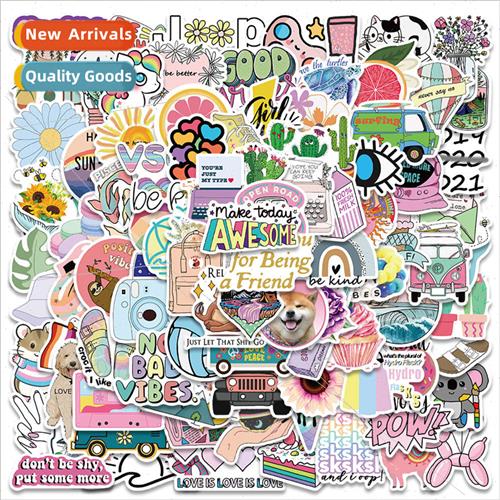 100 small fresh  VSCO stickers luggage computer skateboard g