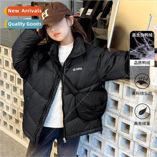 Girls down jacket winter 2023 new girls winter thickened war