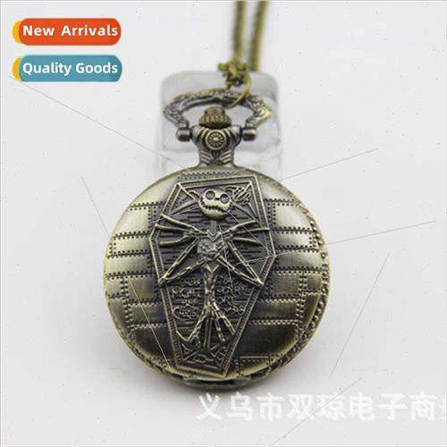 Large Christmas Eve Surprise Pocket Watch Necklace Reaper Pe