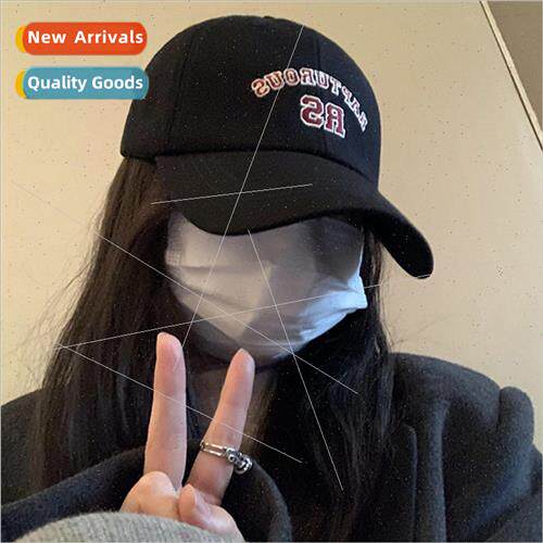 Japanese soft top baseball cap female simple versatile lette