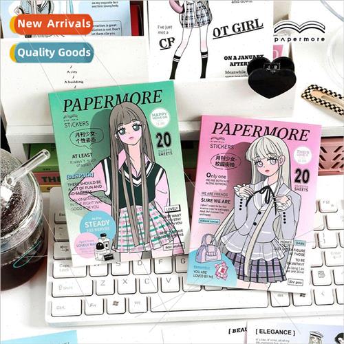 -adhesive stickers this months issue of the girl Korean girl