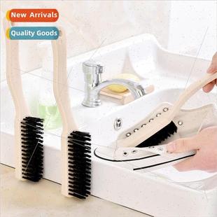 wood shoe cleaning Long soft imitation brush bristle handle