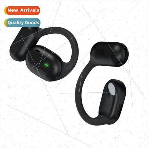 ngle ear open wireless bluetooth headset lightweight -sensor