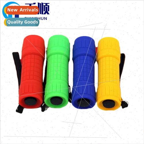 Flashlight LED Flashlight Small 9LED Plastic Spray Rubber Pa图片