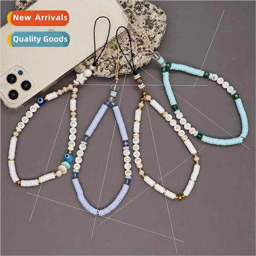 Bohemian ethnic  color clashing soft ceramic letters mixed c