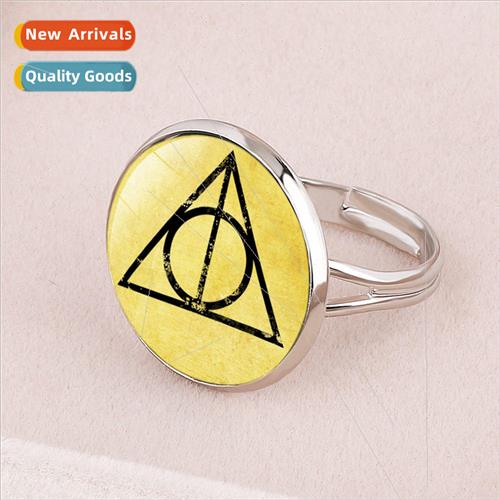 Harry Potter  Wizarding Academy ring Deathly Hallows Four Fa