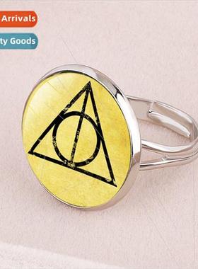 Harry Potter  Wizarding Academy ring Deathly Hallows Four Fa