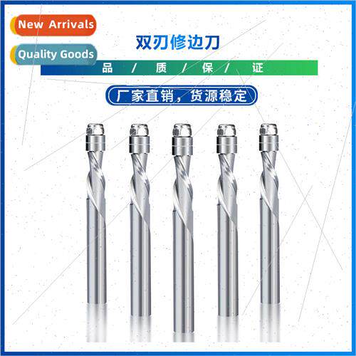6.35mm shank tungsten carbide end mill double flute trimmer