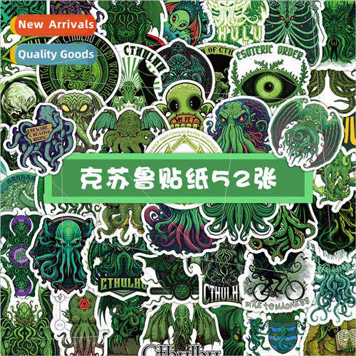 50 pcs of western monster Crusoe stickers mutant octopus dec