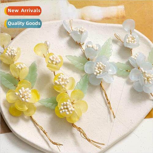 Ancient  fairy long lotus hairpin flower core flower diy han