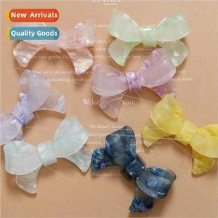 color macaron knotting acetate accessorie Japanese bow sweet