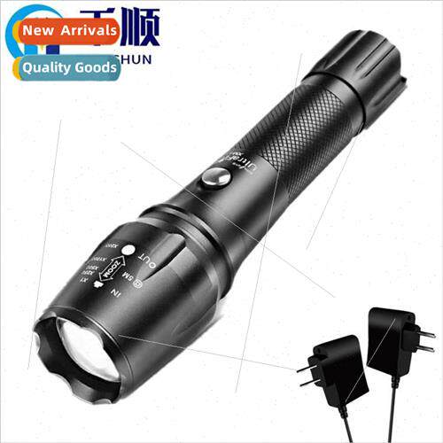 X9T6L2 LED Telescopic Zoom Flashlight Aluminum 26650  Charge