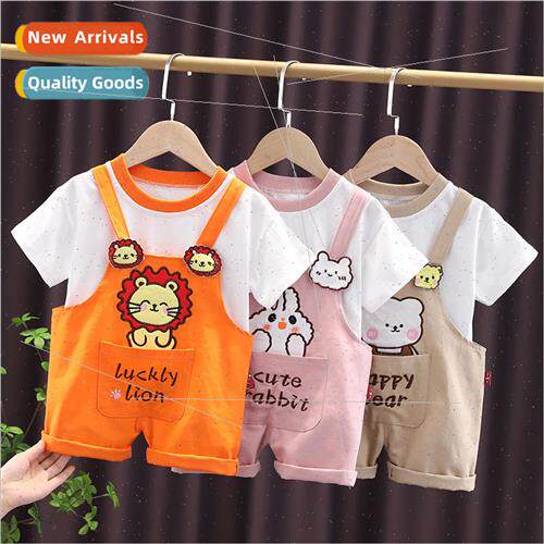 2023 summer two-piece set of new Korean  of the childrens bo