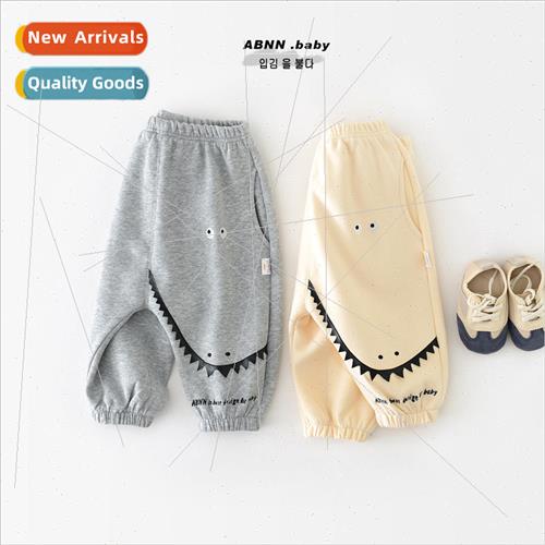 Baby spring sports pants men and women children Korean  of t