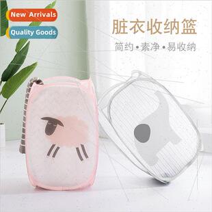 Cartoon dirty clothes basket large laundry basket storage ba