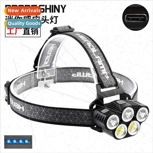LED headlamp TYPE-C rechargeable headwear built-in headlamp