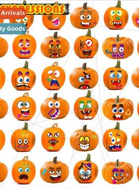Halloween Pumpkin Expressions DIY Stickers Pumpkin Ghost Fac