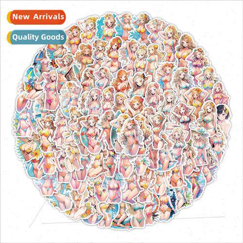 100 bikini girl graffiti stickers cell phone skateboard wate