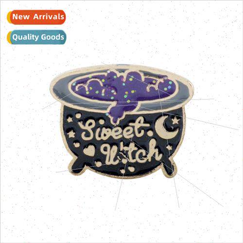 Halloween new sweet witch witch magic potion brooch cartoon