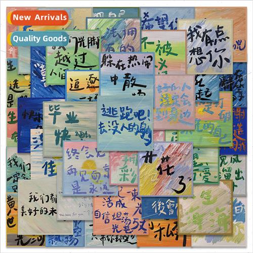 40 pcs -repeating cartoon acrylic painting stickers luggage