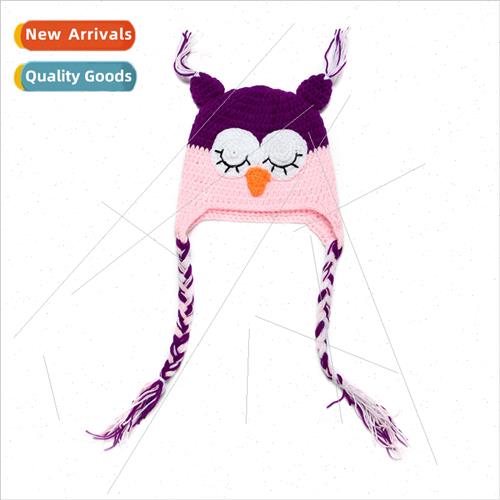 Woolen cap Owl  baby hat long spike warm cap Suit head ear p
