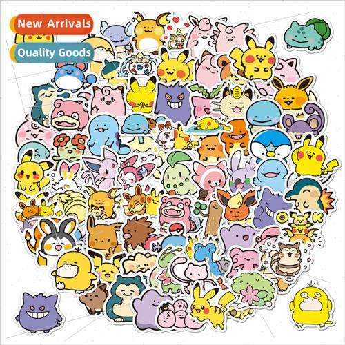 100 Pokemon Stickers Small ze Kids ggage Computer Pokemon Wa