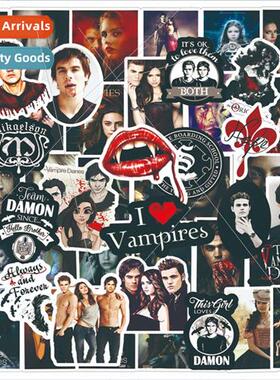 50 pcs of American drama vampire diaries doodle stickers bik