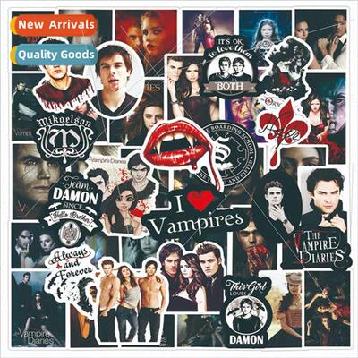 50 pcs of American drama vampire diaries doodle stickers bik