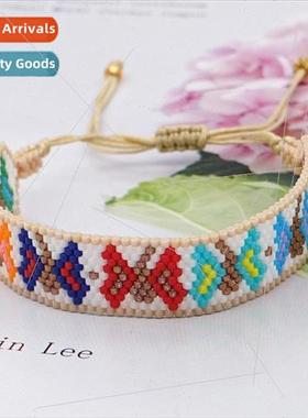 Beaded rice bead bracelet female bohemian handmade bead weav